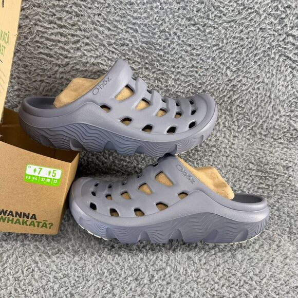 Oboz Clog Sandals Women's 7 Purple Gray Mineral Whakata Coast Recovery Men 5 NEW - Picture 1 of 7